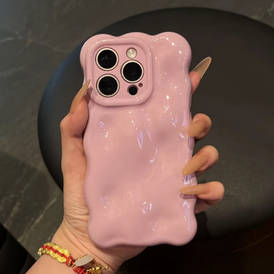 高颜值云朵波浪壳适用苹果手机壳