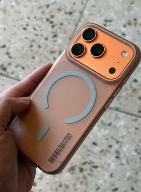 适用于苹果17promax手机壳男女款iPhone17pro简约个性高级感钛灰色磁吸air半透明磨砂防指纹ip17超薄防摔