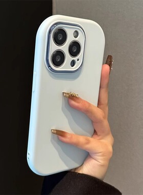 椭圆边适用iphone16/15/13/14promax手机壳苹果11简约纯色硅胶软壳12pro防摔xr新款保护套xs男女13pm磨砂肤感