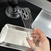 PC硬壳不发黄适用苹果17手机壳iphone16promax超薄透明无边框新款 裸机保护套14plus半包12p高级感男女