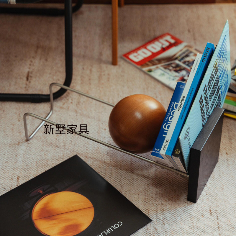创意杂志架周边架定制客厅书房桌面金属装饰展示架子办公室海洋板