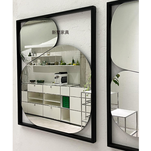 奶油异形镜抽象镜子极简创意壁挂