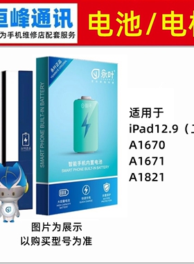 永叶 适用iPadPro12.9 二代A1670 A1671 A1821 电池 电板