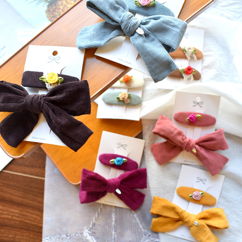 韩国进口植绒条纹织带手工diy儿童蝴蝶结刘海碎发包边夹发箍材料