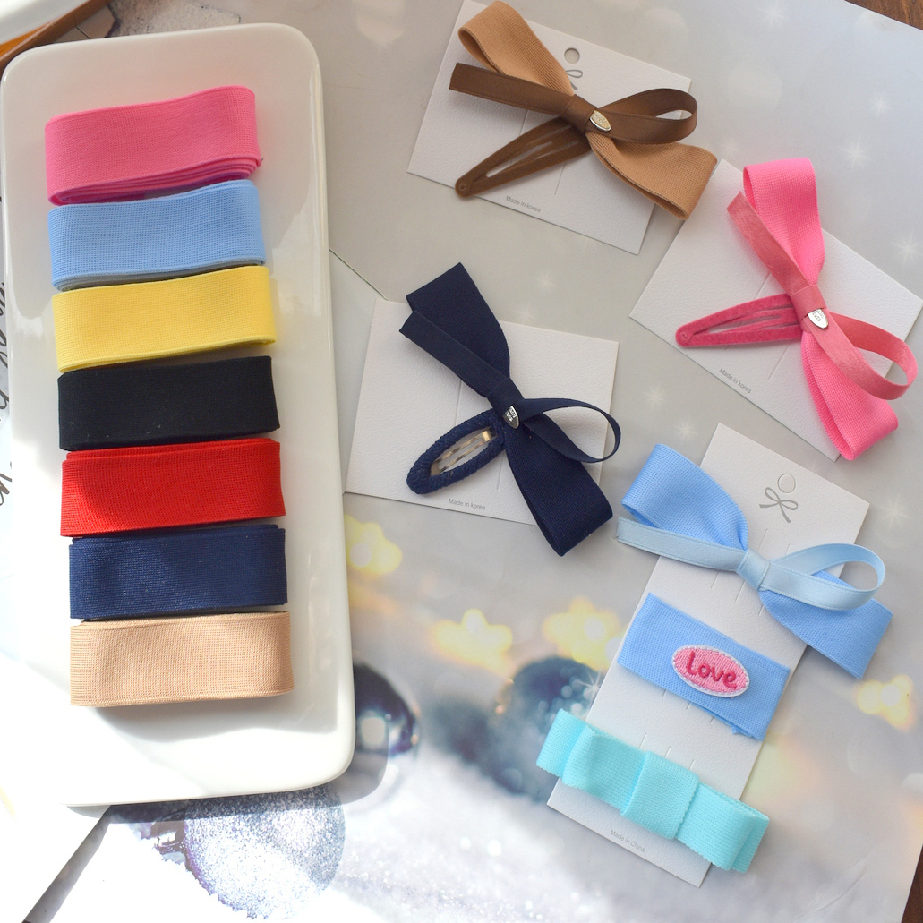 韩国进口彩色平纹织带织带晓巧布