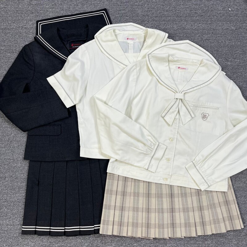 日制校供秩父农工set5点夏服中间服冬服水手服格裙JK萌款