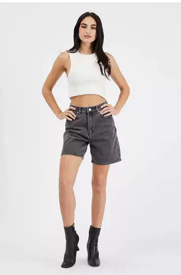 Australian Ab Series, Italian Fabric, Thick Fabric, Women's Non-Stretch Five-Point Pants A594