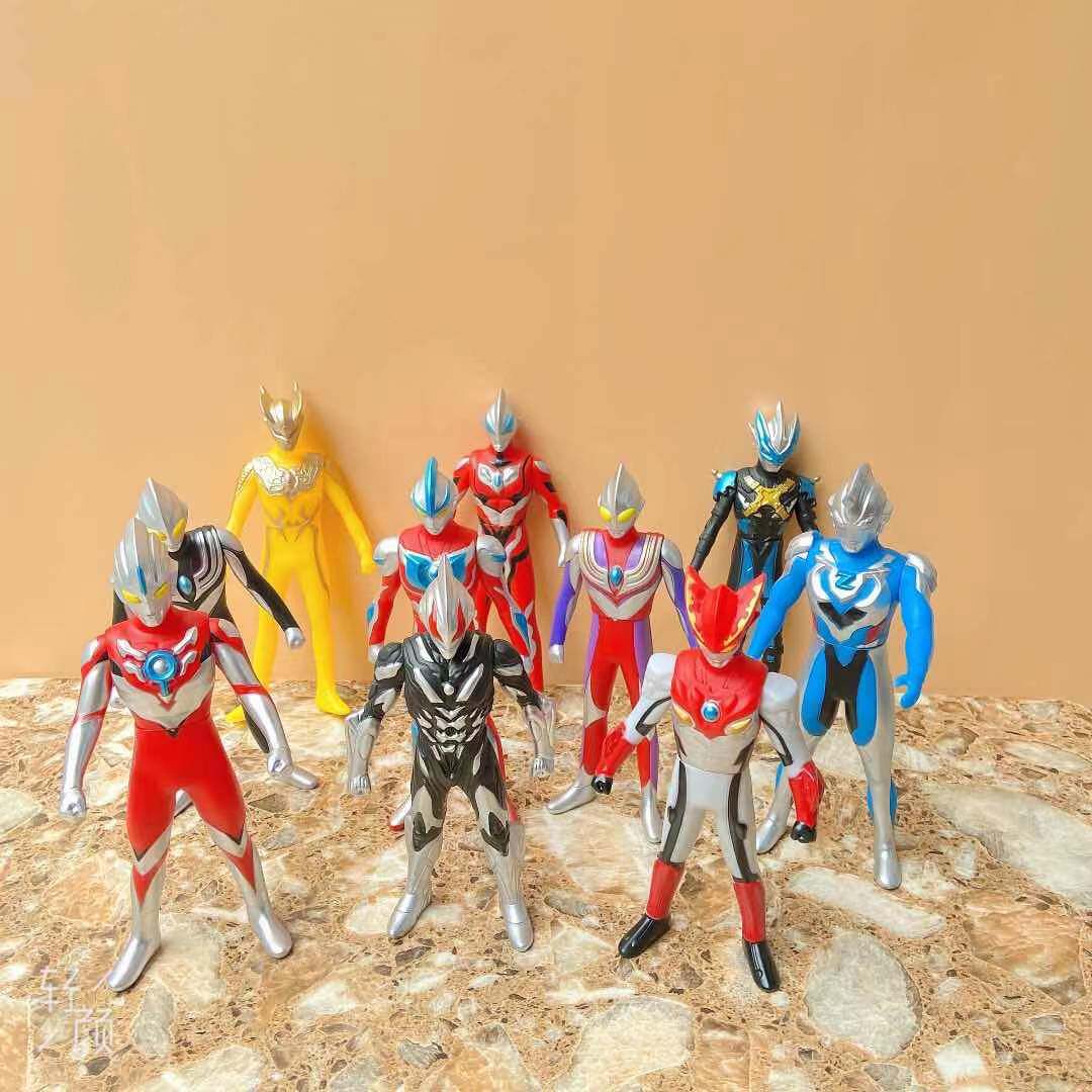 儿童玩具23cm 软胶奥特曼泰迦捷德赛罗迪迦动漫手办模型地摊礼物