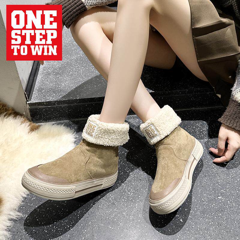 ONESTEPTOWIN新款厚底帆布鞋