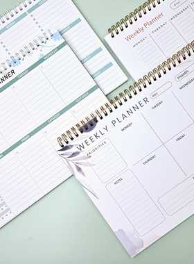 周计划本线圈本 时间管理日程本效率手册日记本weekly plan笔记本