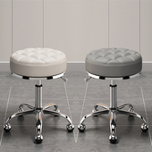 美容美发凳滑轮升降大工凳发廊专用美容凳圆凳子美甲凳理发店转椅