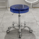 不锈钢美容院凳大工凳椅子旋转升降滑轮圆凳剪发理发店凳子美甲椅