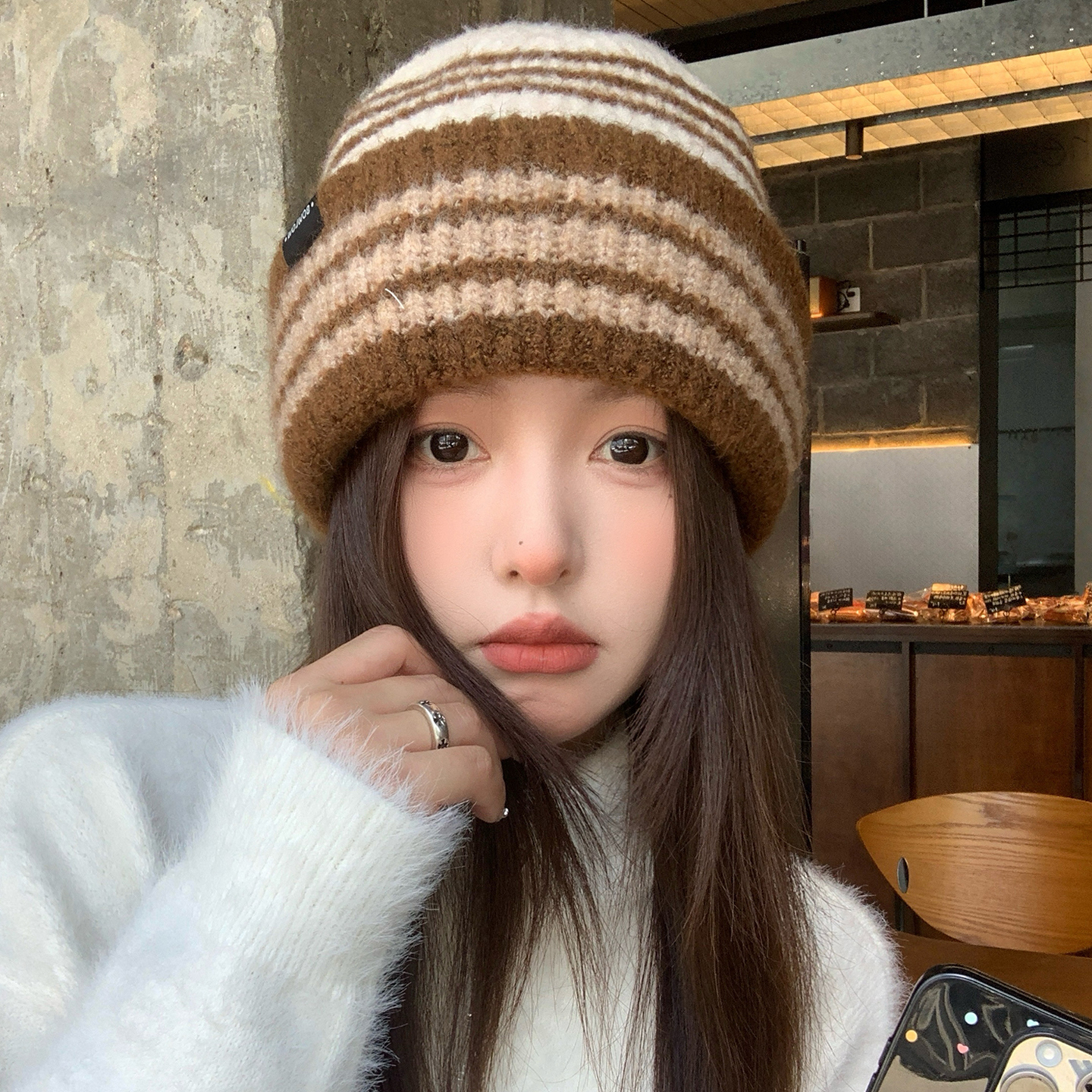 灵允针织帽出游休闲女冬厂家直销