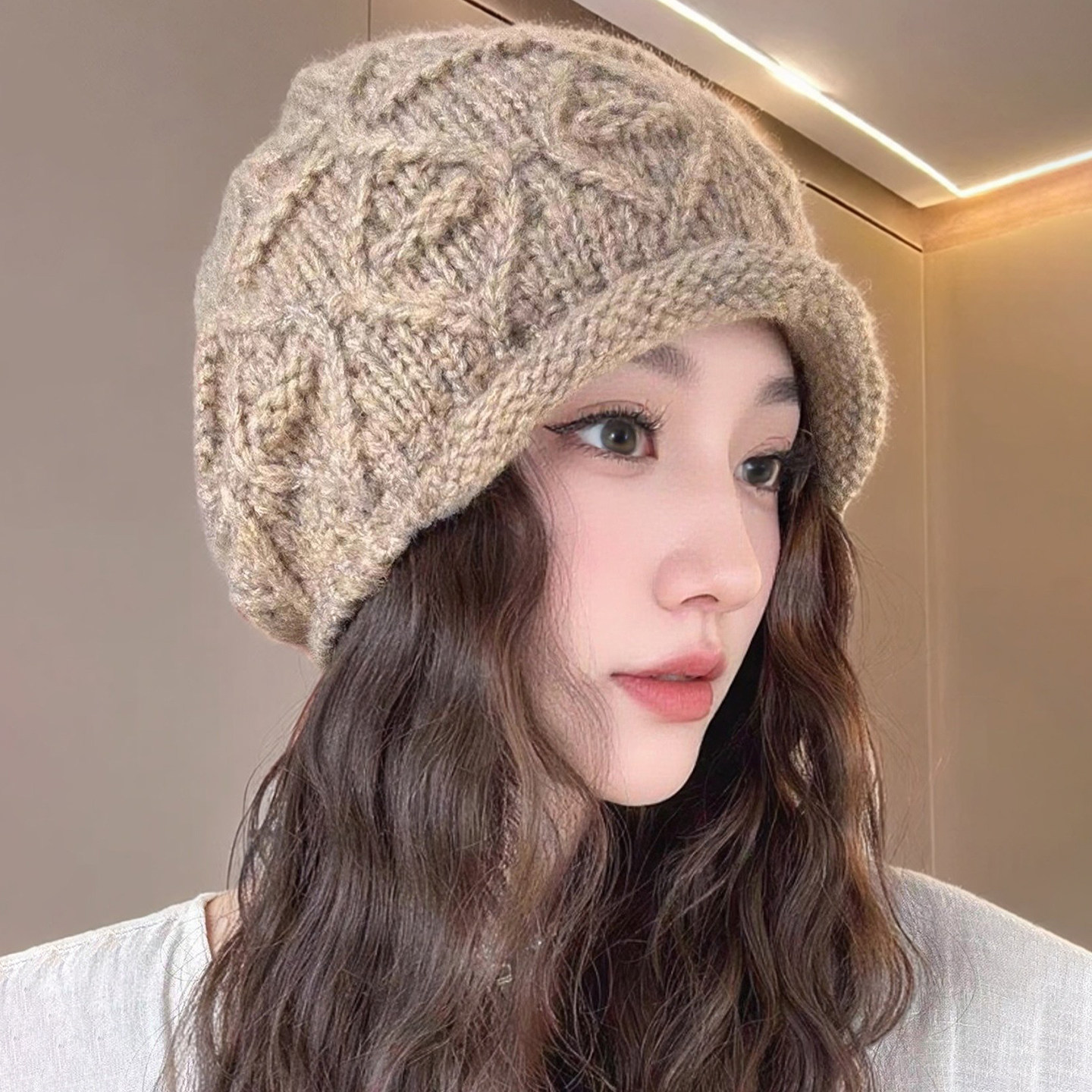 灵允针织帽出游休闲女冬厂家直销