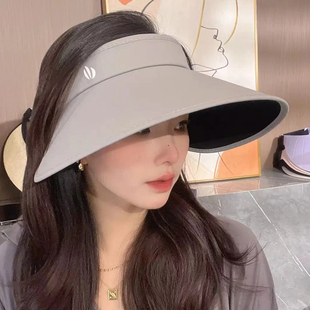 防晒太阳帽韩版 夏季 2024新款 时尚 防紫外线遮阳帽子女款 出游空顶帽