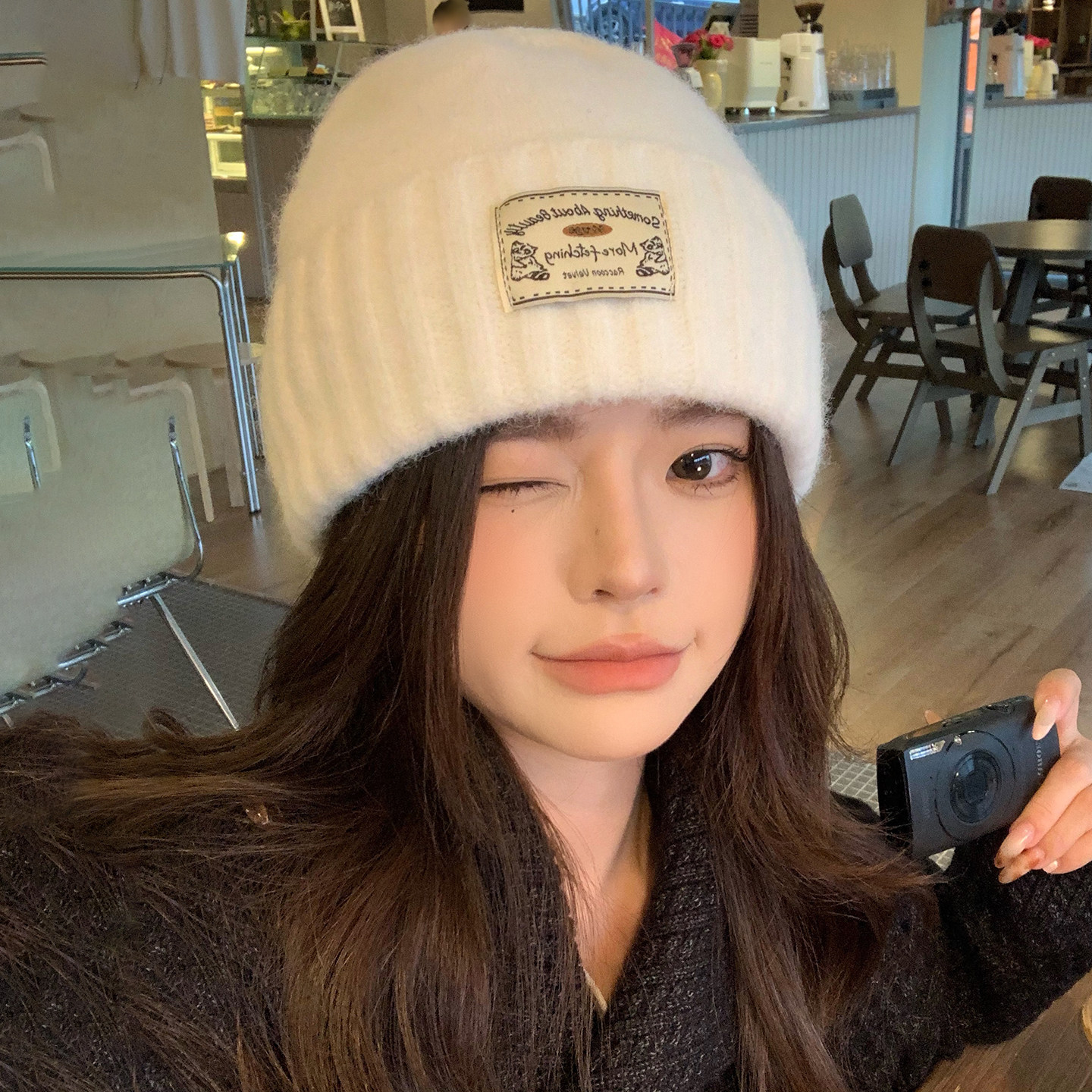 灵允针织帽出游休闲女冬厂家直销