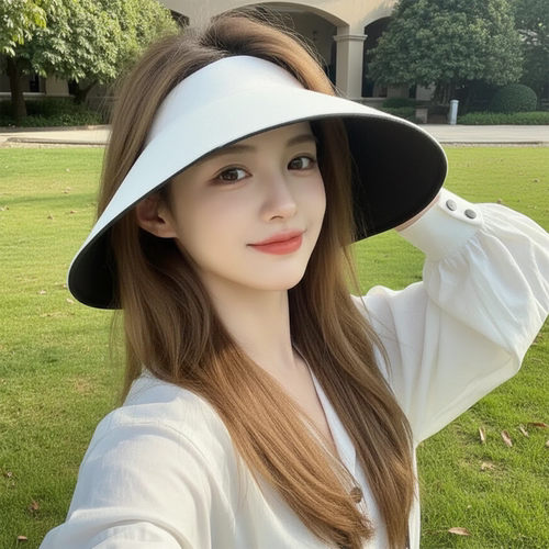 夏季女UPF50+防晒空顶帽