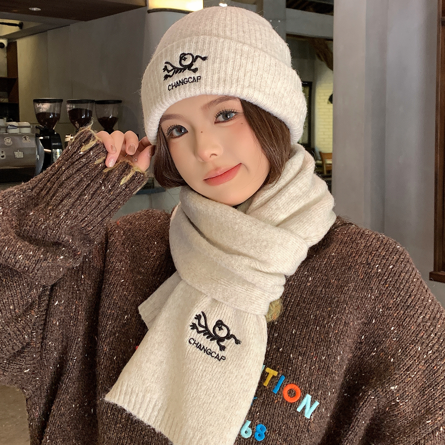 灵允针织帽出游休闲女冬厂家直销