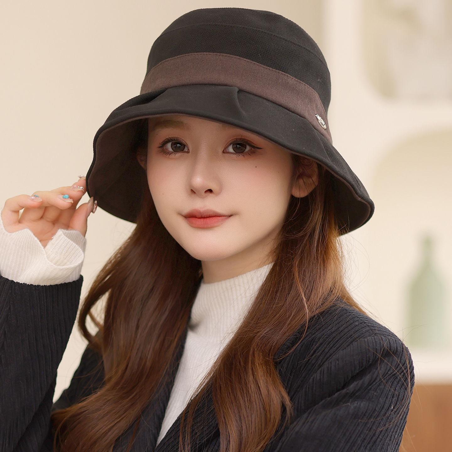 灵允渔夫帽出游休闲女秋厂家直销