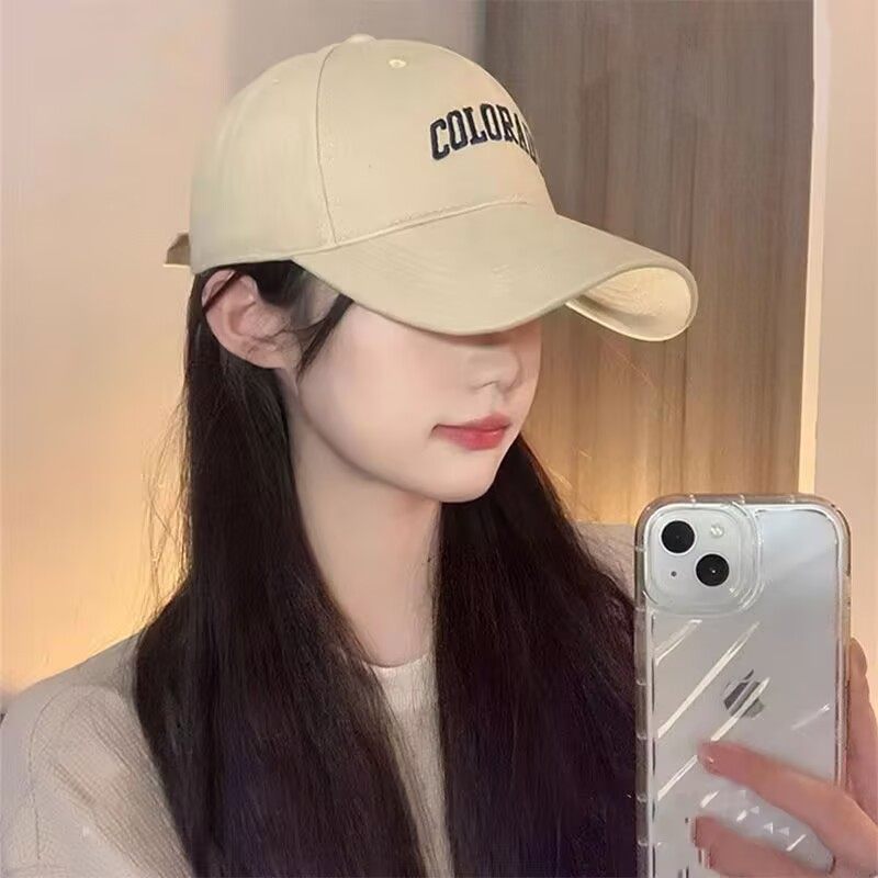 2025春秋新款百搭字母刺绣棒球帽子女帽檐加深大头围显脸小鸭舌帽,服饰配件/皮带/帽子/围巾,帽子,淘宝优惠券,粉丝福利购,淘宝优惠卷