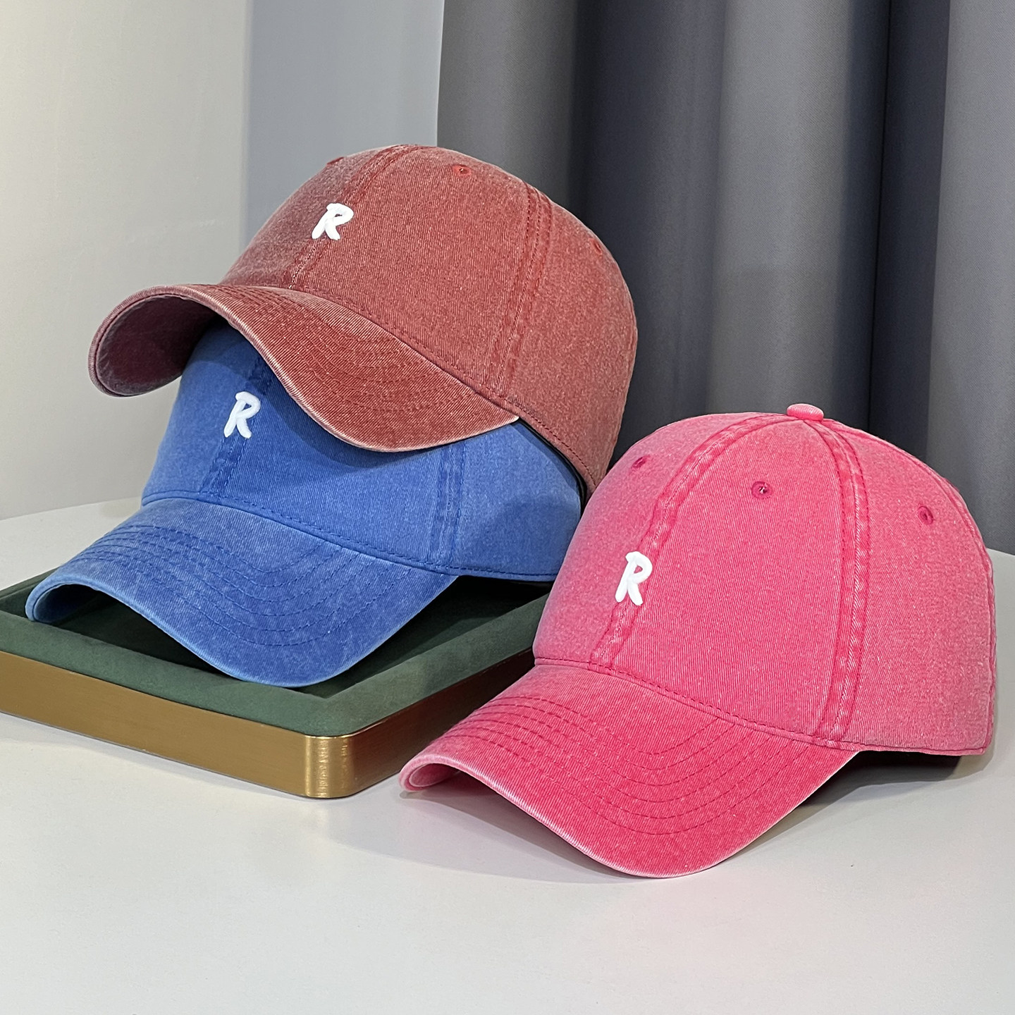 水洗做旧复古刺绣字母棒球帽子女2025新款宽檐显脸小透气鸭舌帽潮,服饰配件/皮带/帽子/围巾,帽子,淘宝优惠券,粉丝福利购,淘宝优惠卷