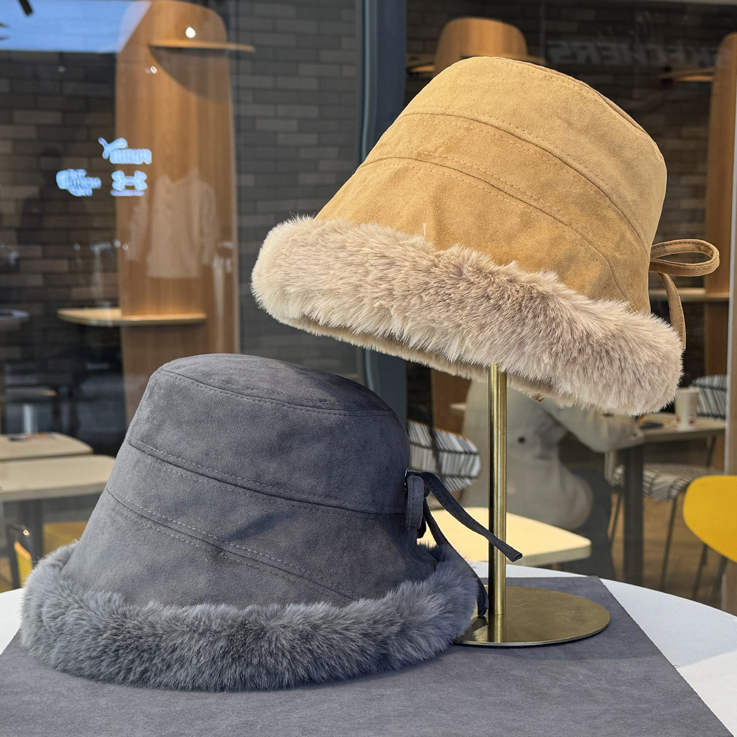 大头围加厚保暖毛绒绒麂皮绒渔夫帽子女2025冬季新款防寒护耳盆帽,服饰配件/皮带/帽子/围巾,帽子,淘宝优惠券,粉丝福利购,淘宝优惠卷