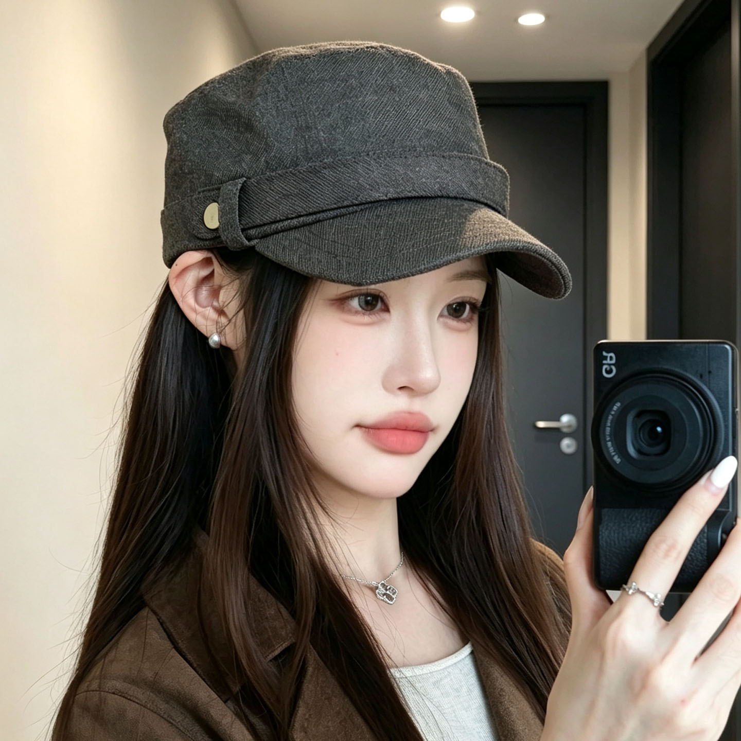 英伦复古宽檐显脸小马术帽女款