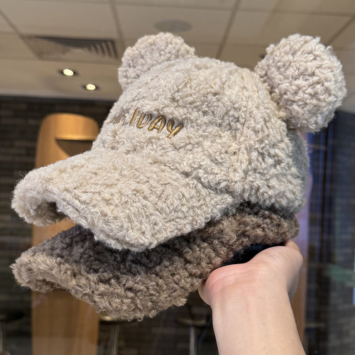 灵允棒球帽逛街可爱女冬厂家直销