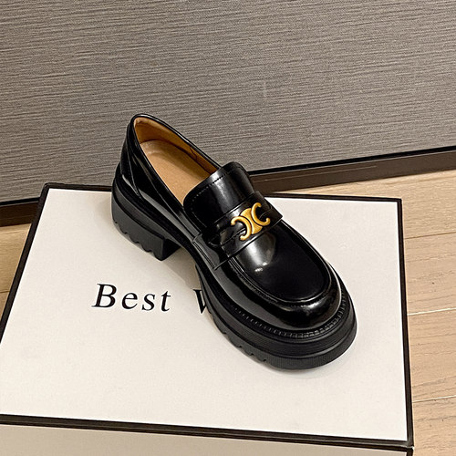 小红书热卖款款厚底凯旋门乐福鞋