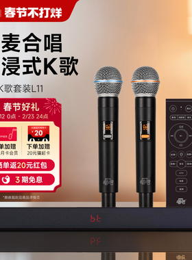 唱吧影音K歌套装L11家庭影院环绕立体声音响带双话筒家用KTV聚会