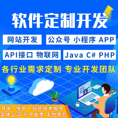 网站小程序公众号app软件开发系统制作api接口对接物联网商城定制