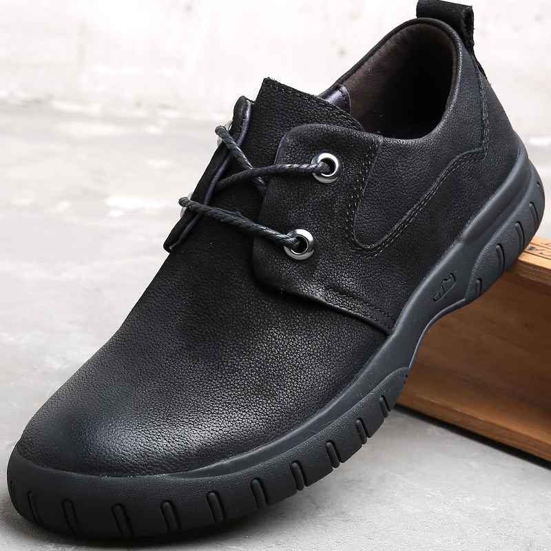 가을 대외 무역 게으른 신발 남성  가죽 부드러운 단독 남성 슬립 온 신발 캐주얼 가죽 신발 남성 첫 번째 레이어 소 가죽 남성 신발