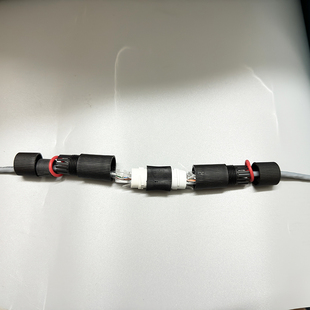 室外防水网线对接头千兆网络直通头rj45转接头户外监控POE延长器