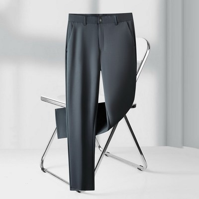 秋冬季微弹加肥加大码休闲裤