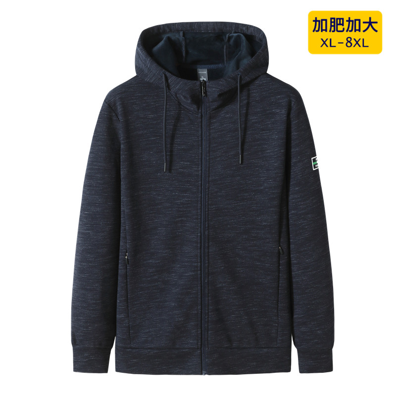 加肥加大码男士薄棉衣秋冬款休闲宽松脱卸帽加绒外套棉服薄款2023