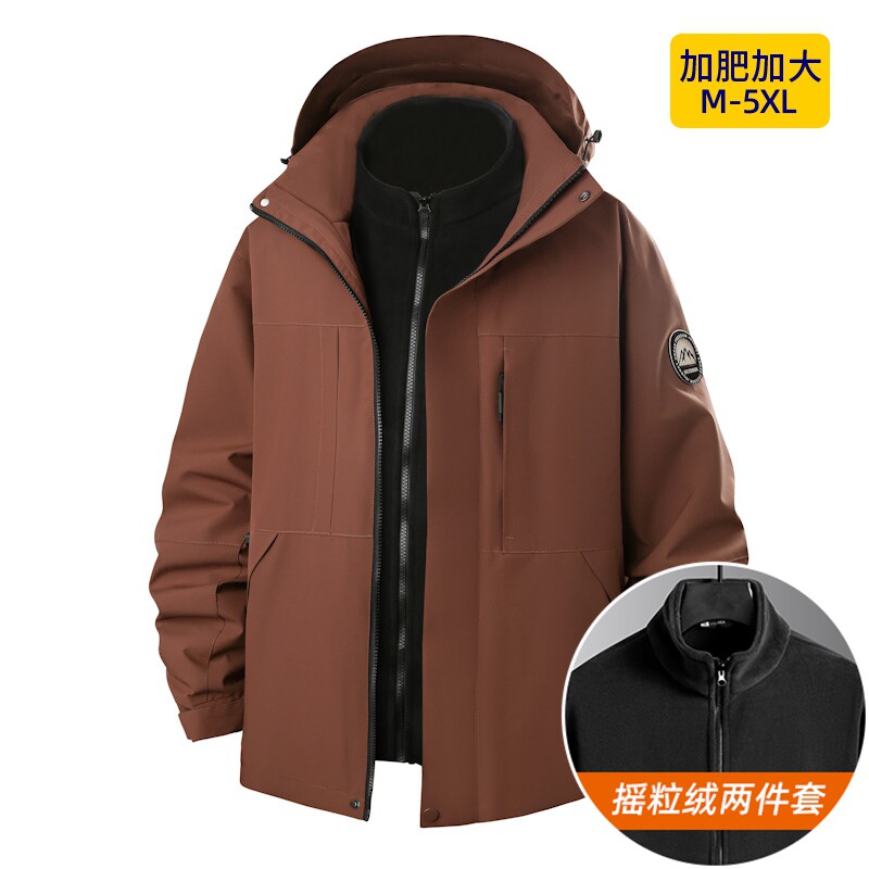 俩件套抓绒衣摇粒绒加肥加大码