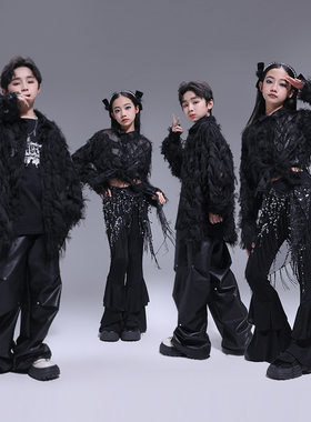 女童爵士舞演出服露脐jazz套装