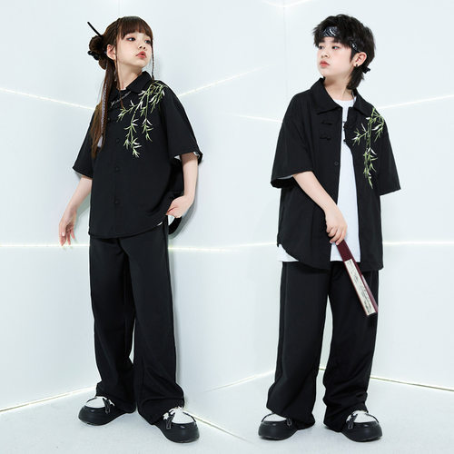 演出服街舞中国风演出服夏季套装