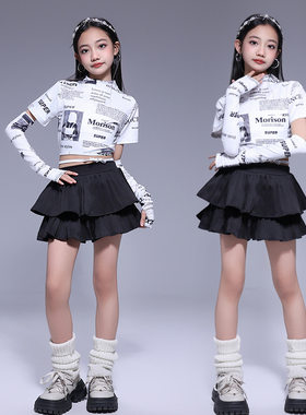 儿童爵士舞演出服jazz套装