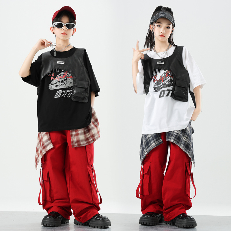 儿童街舞演出服嘻哈hiphop套装
