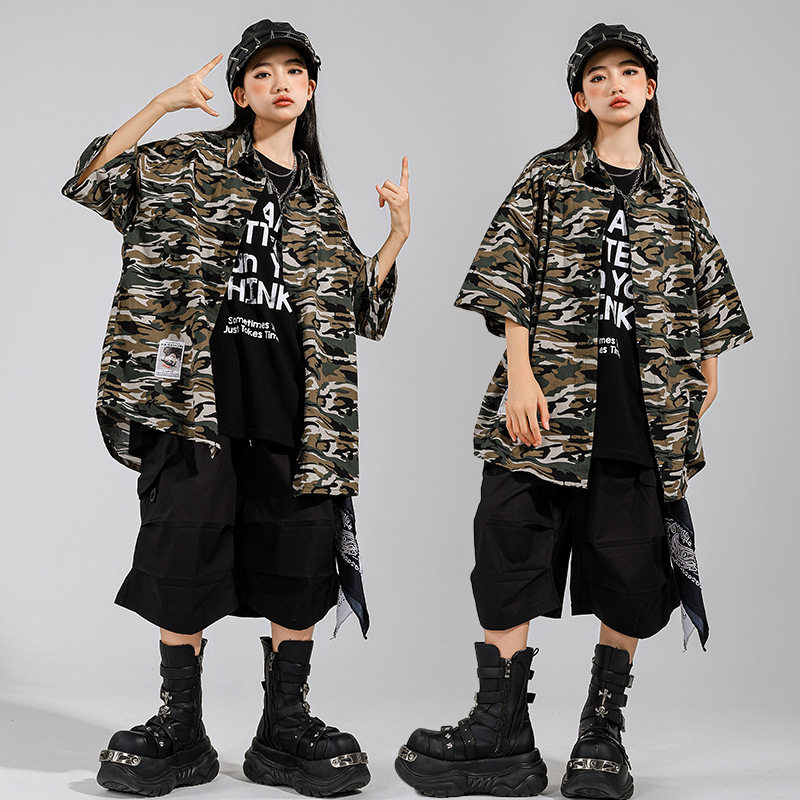 儿童街舞服装炸街套装jazz套装