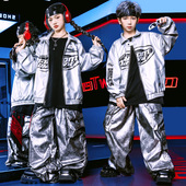 儿童街舞套装 男童嘻哈走秀hiphop外套架子鼓表演衣服个性 冬潮bboy