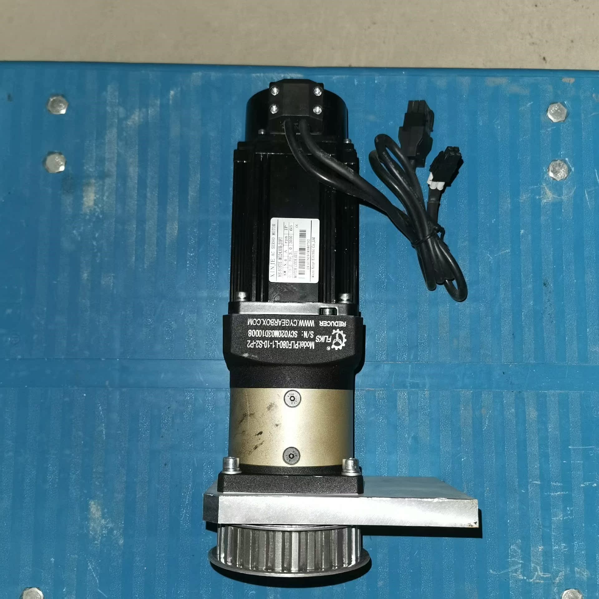 二手拆机信捷750W伺服电机MS-80STE-M02430B