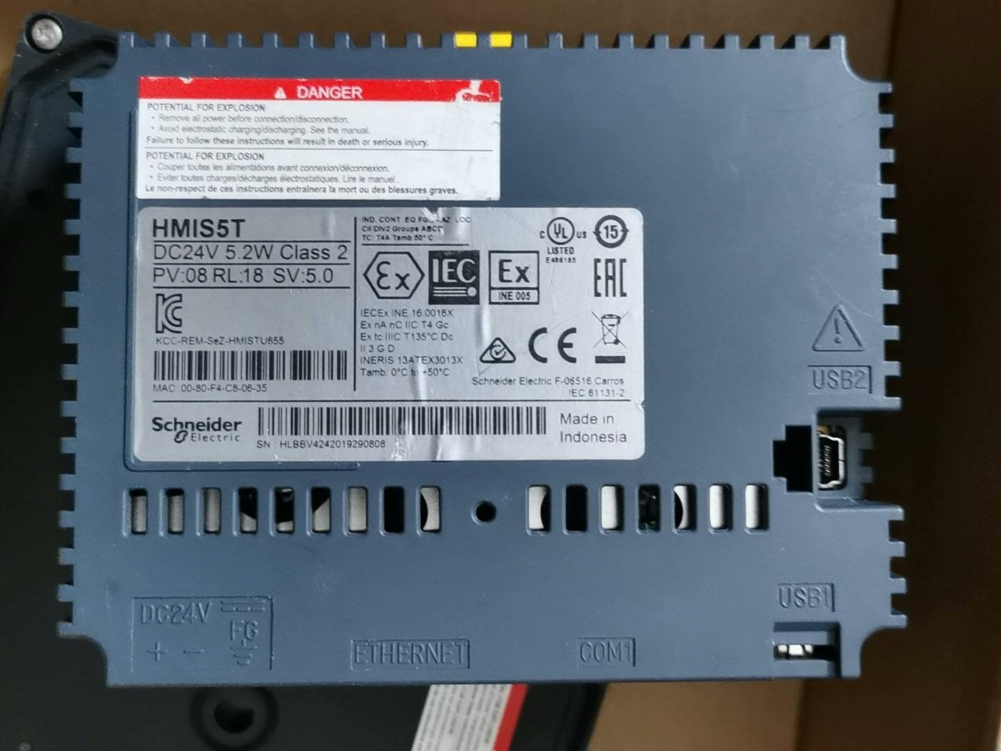 施耐德屏，HMIS85，HMIS5T功能完好