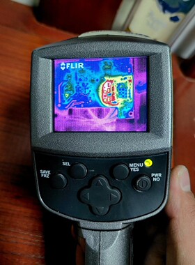FLIR I ThermaCAM E65热成像。实物拍摄，无