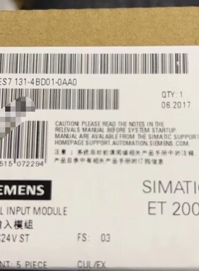 6ES7131-4BD01-0AA0全新未拆封