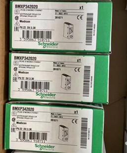 BMXP342020     2023年保内，施耐德全新原装
