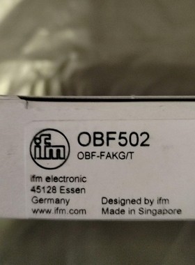 易福门全新原装易福门 OBF502现货实物拍摄