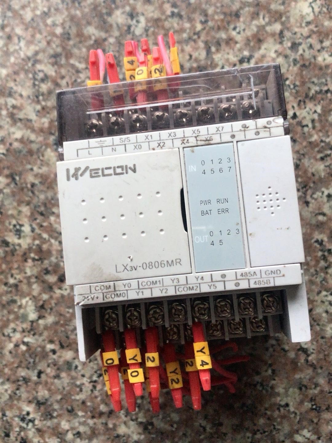 维控LX3V-0806MR-A1拆机PLC.,成色如图实拍，