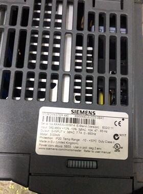 拆机西门子变频器6ES6440-2UD23-0BA1数量1台